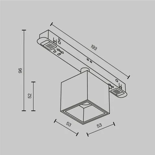 Трековый светильник Technical TR133-2-7W4K-W  фото 3